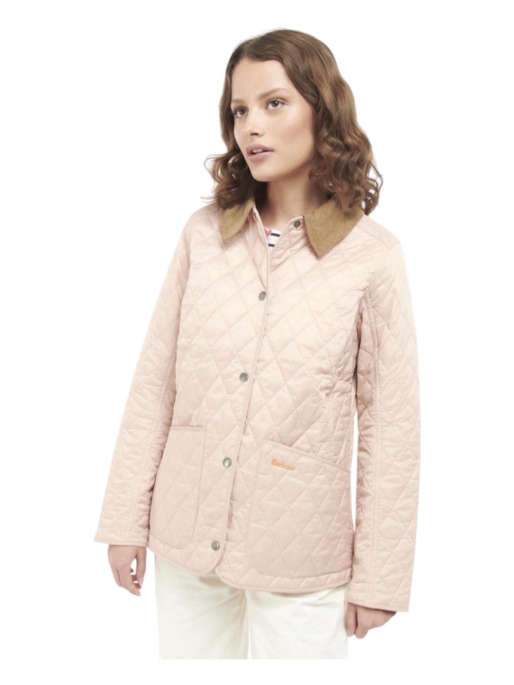 Barbour Annadale Quilted Jacket in Rose Dust